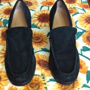Ladies Franco Sarto Flex black suede shoes
